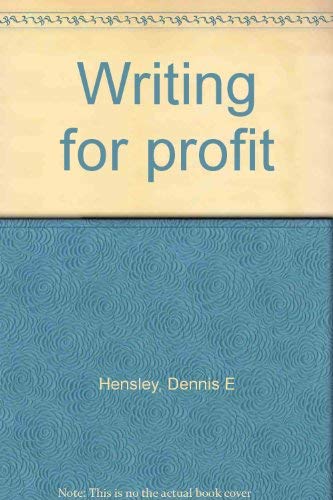 Writing for profit,Used