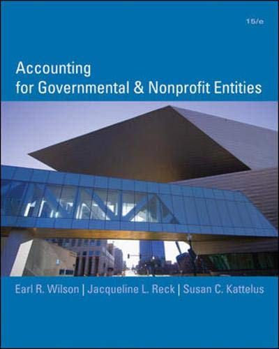 Accounting For Governmental And Nonprofit Entities,New