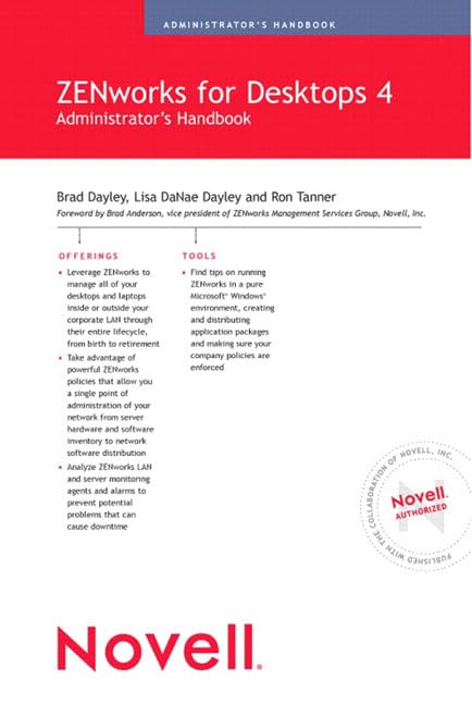 Novell's Zenworks for Desktops 4 Administrator's Handbook,Used