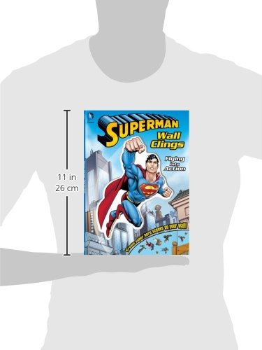 DC Superman Flying into Action (1) (Wall Clings),Used