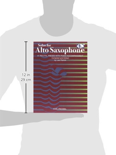 ATF145 Solos for Alto Saxophone 41 Recital Pieces with Piano Accompaniment,Used
