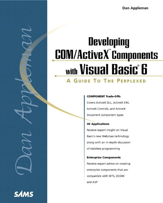 Dan Appleman's Developing COM/ActiveX Components With Visual Basic 6,Used