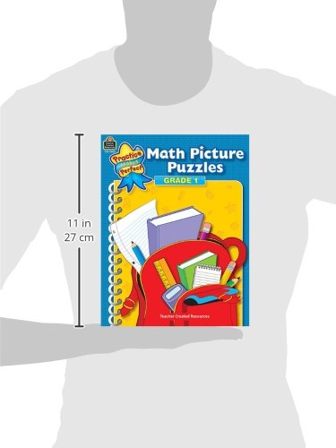 Math Picture Puzzles: Gr 1 (Practice Makes Perfect),Used