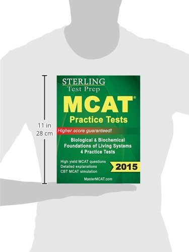 Sterling Test Prep MCAT Practice Tests: Biological & Biochemical Foundations,Used