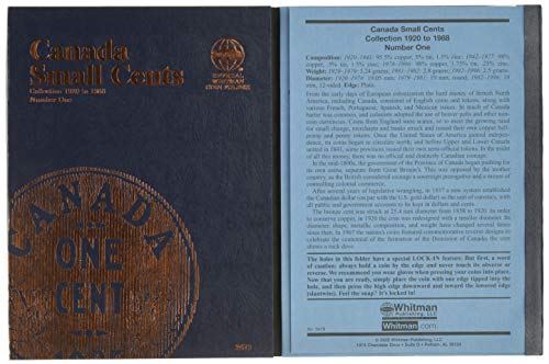 Canada Small Cents Collection 1920 to 1988 Number One (Official Whitman Coin Folder),New