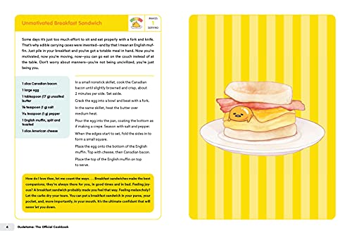 Gudetama: The Official Cookbook: Recipes For Living A Lazy Life,New