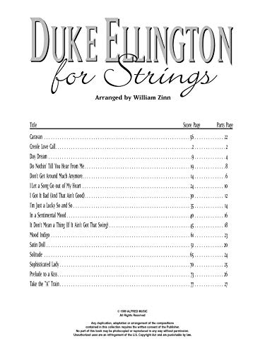 Duke Ellington for Strings: String Bass,Used