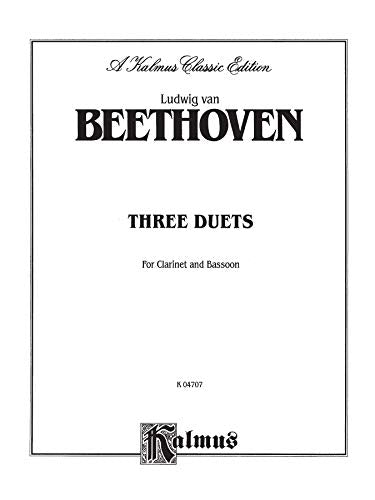 Three Duets: Clarinet & Bassoon (Kalmus Edition),Used