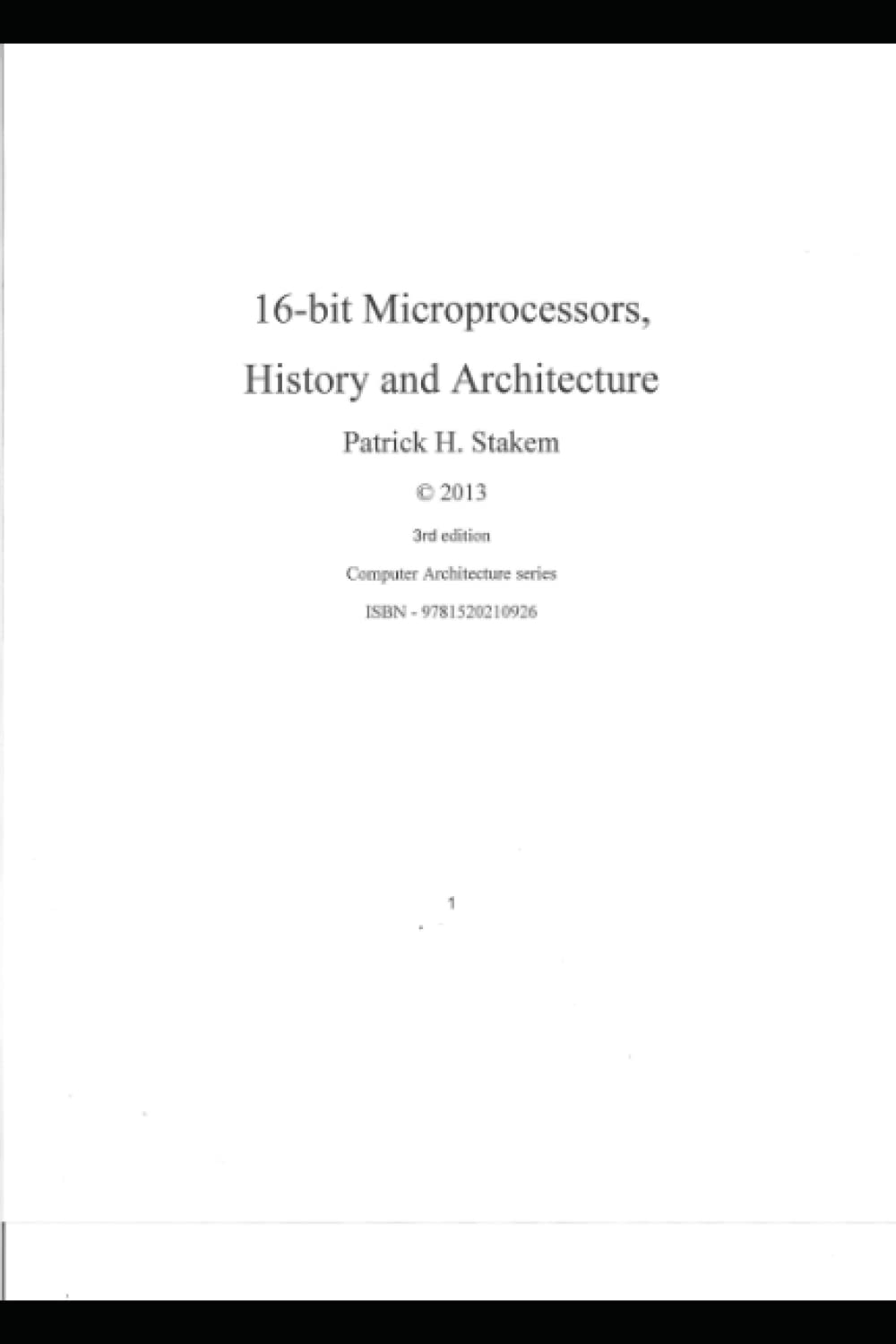 16 bit Microprocessors, History and Architecture (Computer Architecture),Used