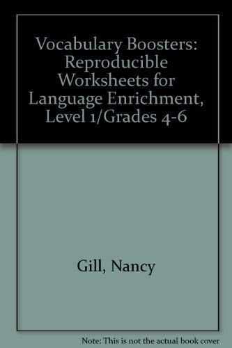 Vocabulary Boosters: Reproducible Worksheets for Language Enrichment, Level 1/Grades 46,Used