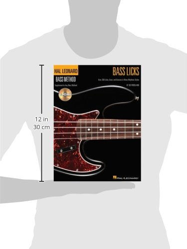 Bass Licks Hal Leonard Bass Method Supplement (Book/Audio),Used