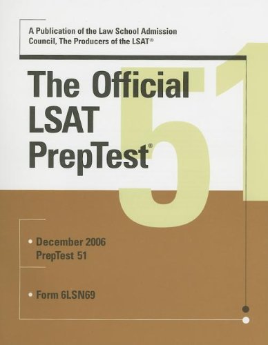 The Official LSAT PrepTest 51,Used