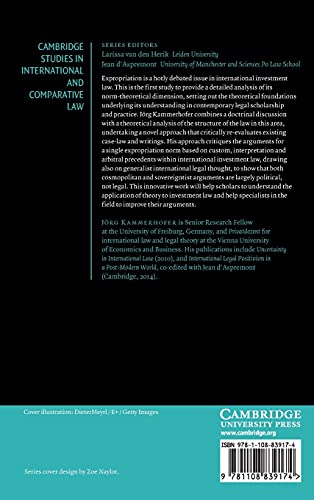 International Investment Law and Legal Theory: Expropriation and the Fragmentation of Sources (Cambridge Studies in Internationa,Used