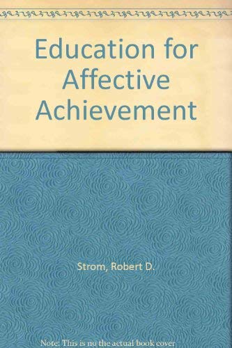 Education for affective achievement,Used