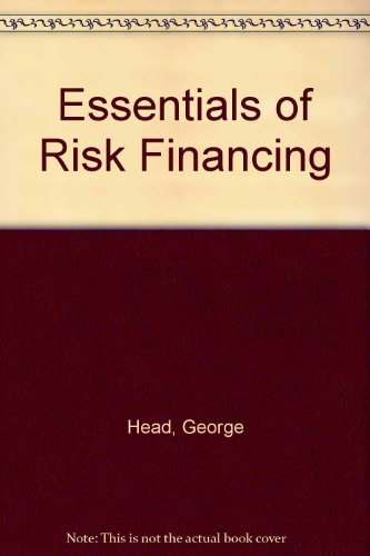 Essentials of Risk Financing. Volumes 1 (ARM 56),Used