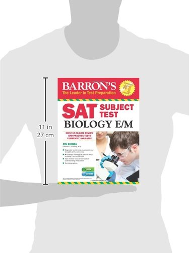 Barron's SAT Subject Test Biology E/M with CDROM,Used