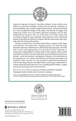 Anglican Clergy in Australia, 17881850: Building a British World (Royal Historical Society Studies in History New Series, 91),Used