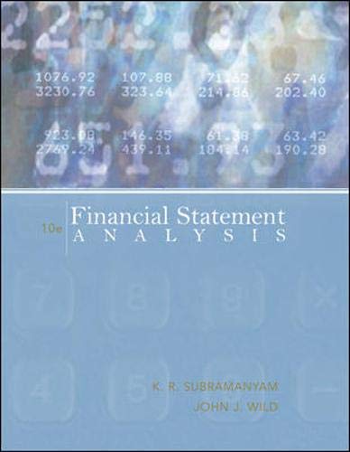 Financial Statement Analysis,New