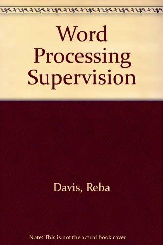 Word Processing Supervision,Used