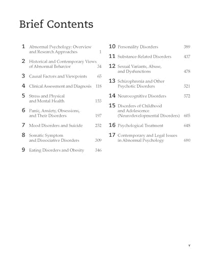 Abnormal Psychology, 17Th Edition,Used