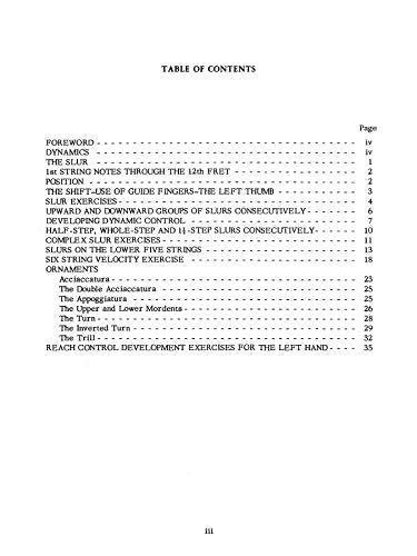 Classic Guitar Technique  Supplement 1: Slur, Ornament, and Reach Development Exercises (Shearer Series),Used