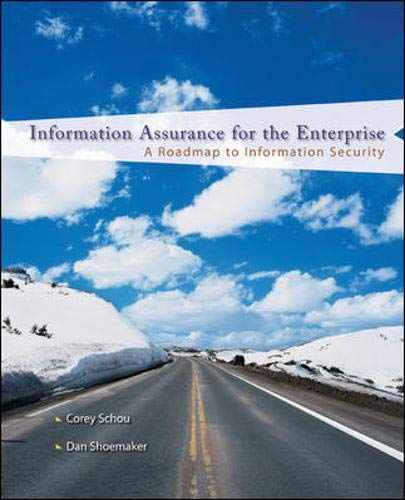 Information Assurance for the Enterprise: A Roadmap to Information Security,Used