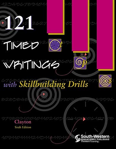 121 Timed Writings with Skillbuilding Drills,New