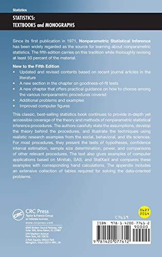 Nonparametric Statistical Inference (Statistics: A Series of Textbooks and Monographs),Used