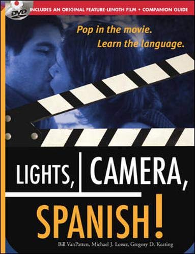 Lights, Camera, Spanish (Book + DVD): Learn Conversational Spanish by Watching a Romantic Adventure,Used