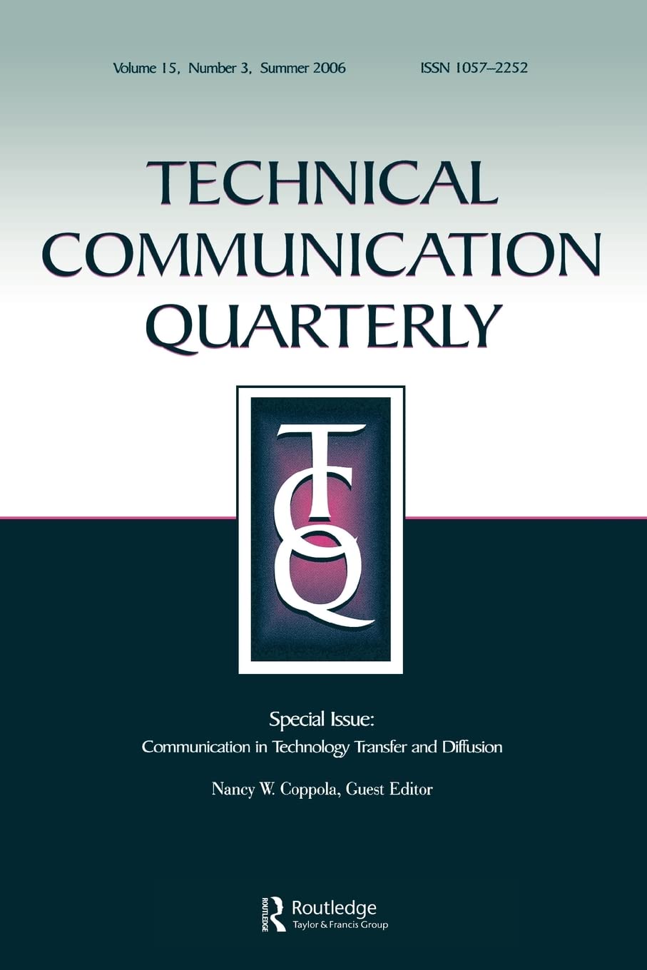 Communication Technology Transfer & Diffusion Tcq 15#3,Used
