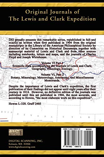 Original Journals of the Lewis and Clark Expedition: 18041806; Part 1 & 2 of Volume 6,Used
