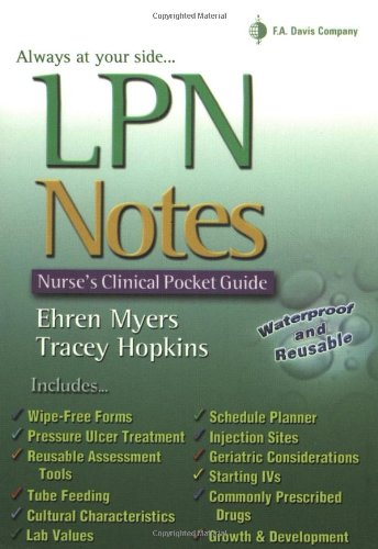 LPN Notes: Nurse's Clinical Pocket Guide,Used