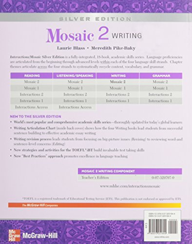 Mosaic 2 Writing, Silver Edition: Academic Essay Development, Student Edition,Used