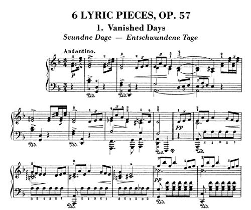 Complete Lyric Pieces For Piano (Dover Classical Piano Music),New