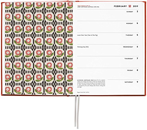 Wiener Werkstatte Textiles 2019 Engagement Calendar,Used
