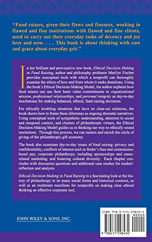 Ethical Decision Making In Fund Raising,New