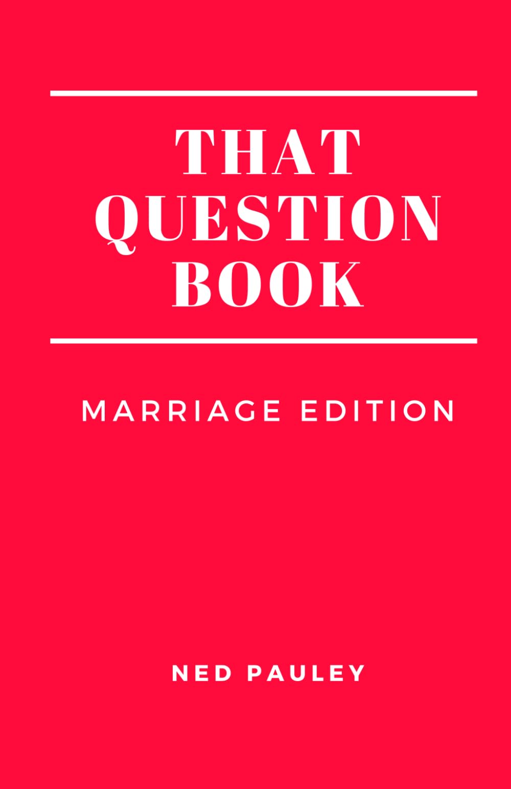 That Question Book: Marriage Edition,Used