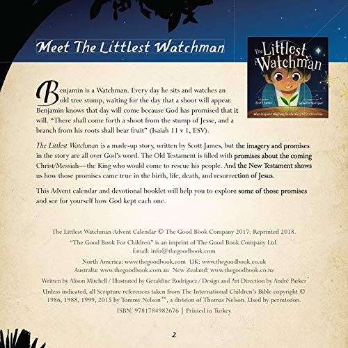 The Littlest Watchman  Advent Calendar,Used