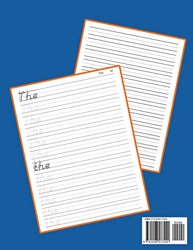 Practice Dnealian Style Handwriting Workbook for Kids: Tracing and review 1st 100 Fry Sight Words book (1000 Fry Sight Words Dne,Used