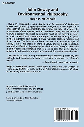 John Dewey and Environmental Philosophy (Suny Series in Environmental Philosophy and Ethics),Used