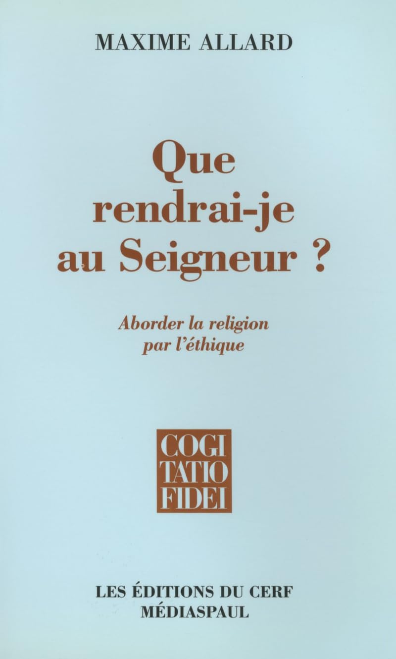 Que rendraije au Seigneur ?,Used