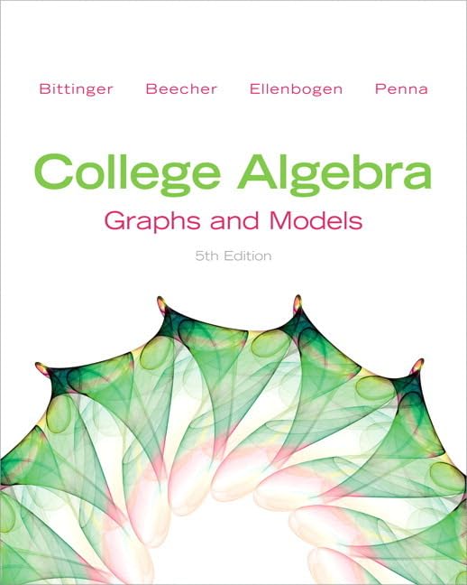 College Algebra: Graphs And Models And Graphing Calculator Manual (5Th Edition),Used
