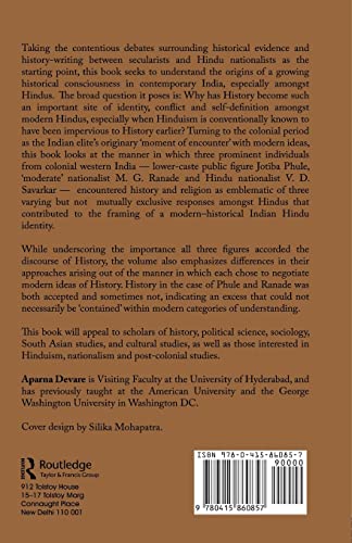 History and the Making of a Modern Hindu Self,Used