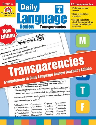 Daily Language Review Transparencies, Grade 4,Used