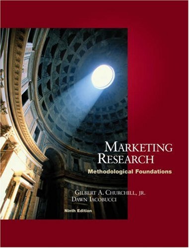 Marketing Research: Methodological Foundations (with InfoTrac),Used