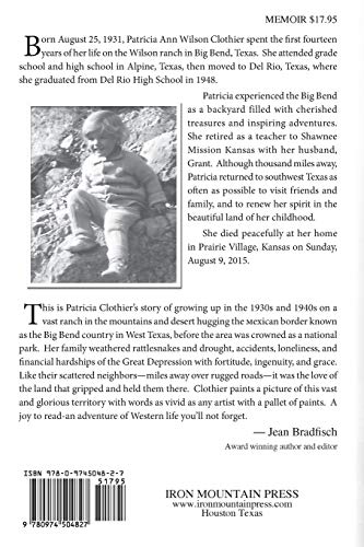 Beneath the Window: Early Ranch Life in the Big Bend Country,Used