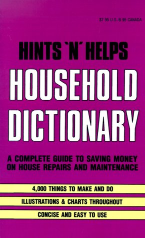 Hints 'N' Helps Household Dictionary,Used