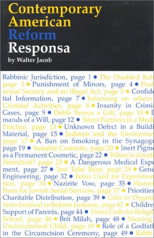 Contemporary American Reform Responsa,Used