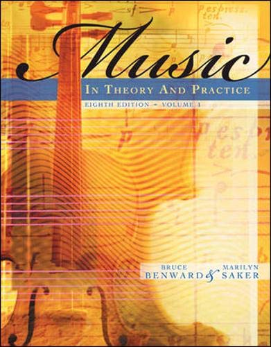 Music in Theory and Practice, Volume 1 with Audio CD,Used