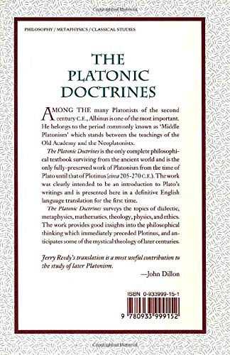 The Platonic Doctrines Of Albinus,Used